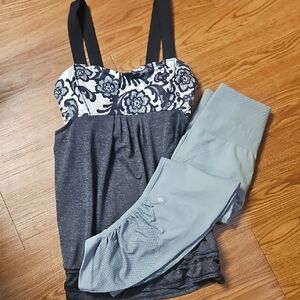 Lululemon Athletica Gray 3/4 length pants